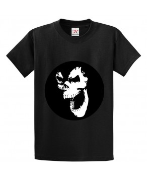 Screaming Skull Ghost Classic Unisex Kids and Adults T-Shirt